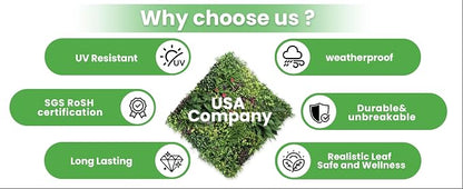 Artificial Boxwood Panel 20"x20" 6 Pieces, Faux Ivy Privacy Fence Screen - Image 7