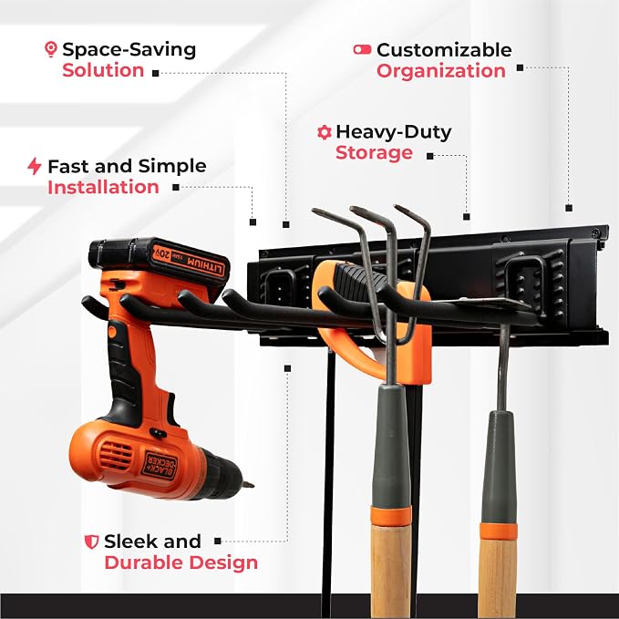 TIDYME Garage Tool Organizer Wall Mount - Image 5