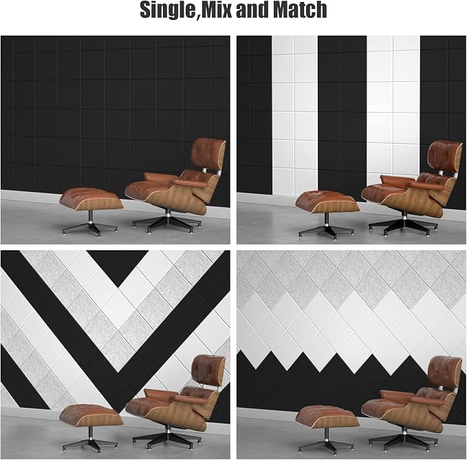 Sonicism 8 Pack Acoustic Wall Panels - Image 2