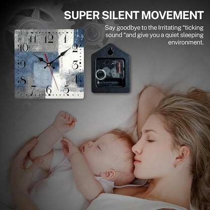 ArtSocket Wooden Wall Clock Silent Non-Ticking, Battery Operated - Image 2