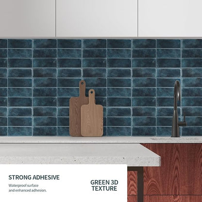 Peel and Stick Backsplash 3D Wall Tiles, Self-Adhesive, Oil Proof, Waterproof - Image 7