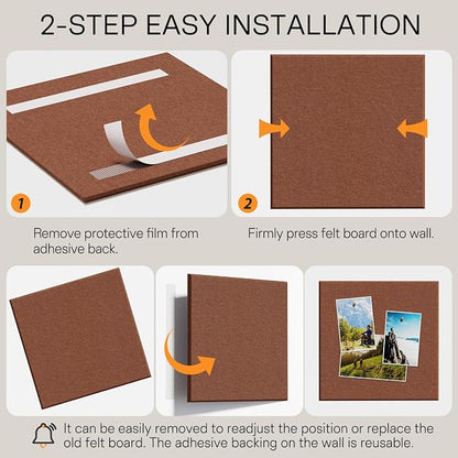 MaxGear Large Cork Board for Wall 36" x 24", Chocolate Brown Bulletin Board - Image 4