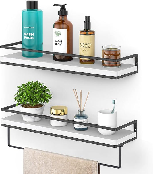 Meangood Floating Shelves Wall Mounted Set of 2, Wall Shelf by Meangood