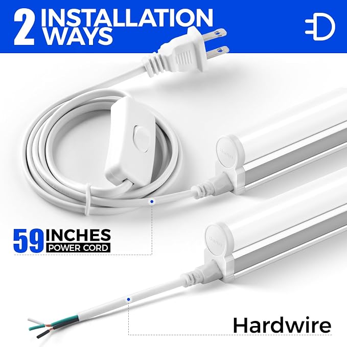 Barrina T5 LED Ceiling Light Fixtures, Corded Electric - Image 6