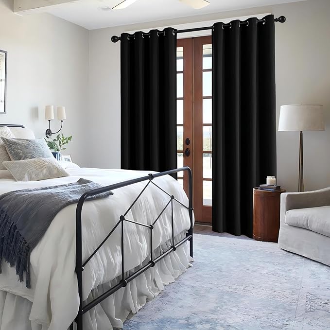 IGEMAEVE Black Out Curtains 84 Inch Long - Image 2