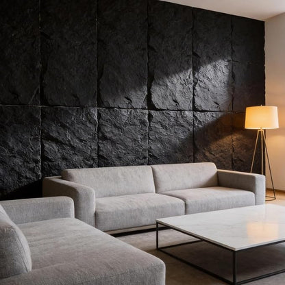 BEAUTYPEAK 3D Faux Stone Wall Panels, Home & Office Accent Wall, Easy Install - Image 6