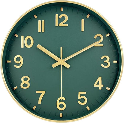 Wall Clock, 8 Inch Wall Clocks Battery Operated, Modern Non Ticking Silent by MABPEDO