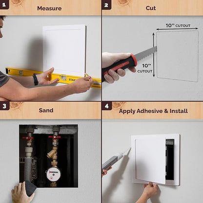 Morvat Access Panel 10x10 Inch for Drywall & Ceiling - Image 3