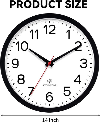 AKCISOT Atomic Black Wall Clock Analog Clocks - Image 3