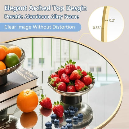 Large Mirror Full Length 76"X44", Oversized Arched Floor Mirror - Image 4