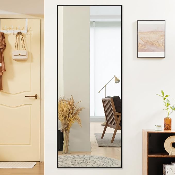 Sweetcrispy 64"x21" Full Length Mirror, Leaning or Standing Full Body Mirror - Image 2