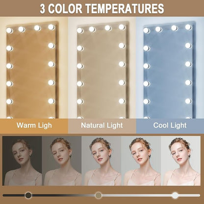 Kosmonia 64x22 Hollywood Full Length Mirror - Image 7
