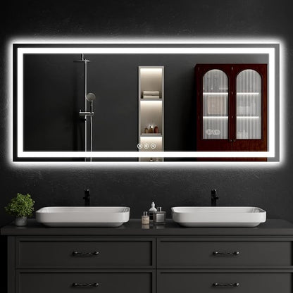 LED Bathroom Mirrors 28"x60" Bathroom Mirror by WISSMILESHOME