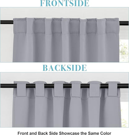 RYB HOME Blackout Curtains for Living Room, Privacy Thermal Insulating Window - Image 6