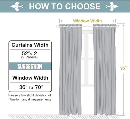 ChrisDowa Grommet Room Darkening Curtains - Image 5