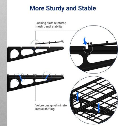 FLEXIMOUNTS 2-Pack 2x6ft Garage Shelving 24-inch-by-72-inch Heavy Duty Wall - Image 5