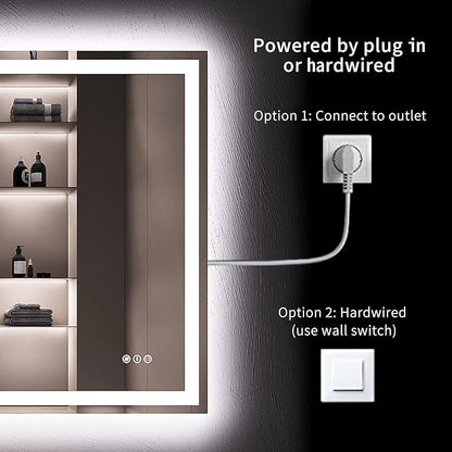 LOAAO 36X36 LED Bathroom Mirror - Image 7