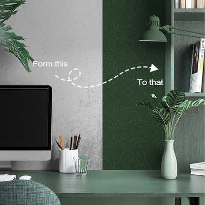 Abyssaly Dark Green Peel and Stick Wallpaper Removable Silk Texture Contact - Image 6