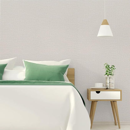 TANONE Contact Paper Peel and Stick, Grasscloth Wallpaper Self Adhesive - Image 3