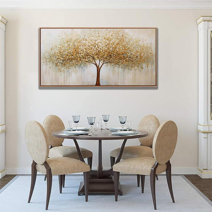 Wall Art Abstract Gold Tree of Life Framed Modern Artwork Canvas Painting - Image 6