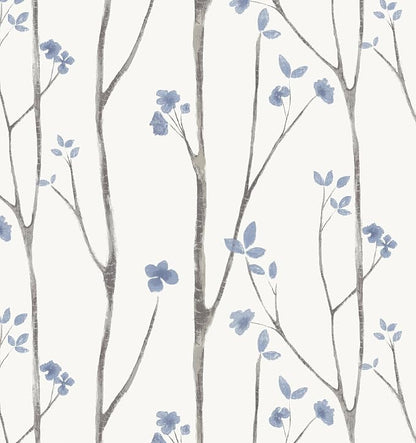 Timeet Purple Peel and Stick Wallpaper Removable Self-Adhesive Floral Wall by Timeet