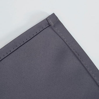 LEMOMO Blackout Curtains 66 x 54 Inch Long Grey Curtains Set of 2 Panels Room - Image 7