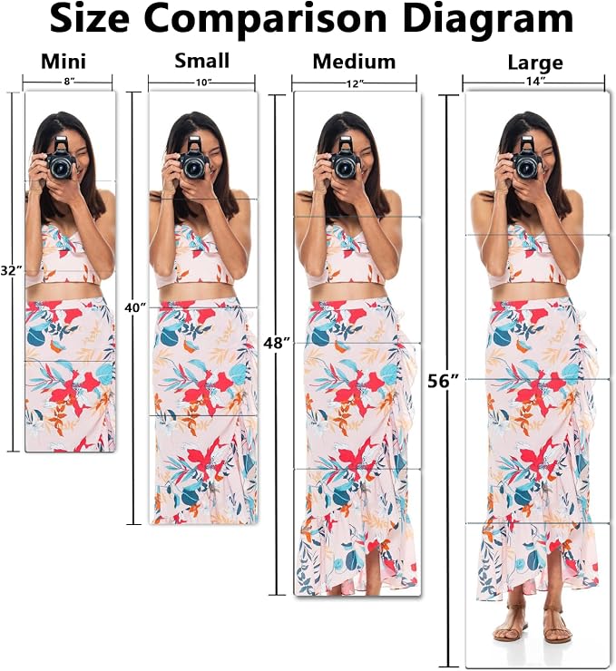 Unbreakable Wall Mirror Full Length, Over the Door Mirror - Image 6