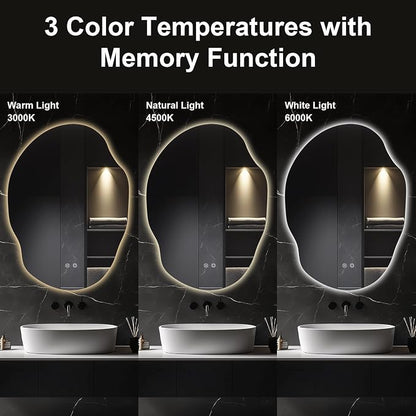 Asymmetrical LED Bathroom Mirror - Image 2