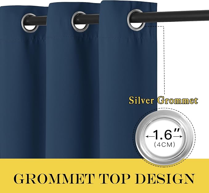 NICETOWN Blackout Curtains 84 Inch Length, Thermal Insulated Curtains - Image 3