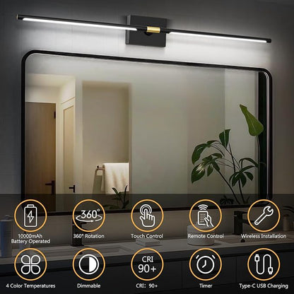 Rechargeable Wall Sconce Set of 2: 10000mAh Battery Operated Wall Sconce - Image 4
