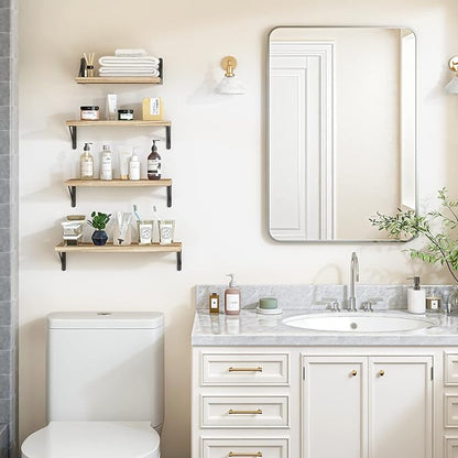 YGEOMER Floating Shelves for Wall Different Sizes Farmhouse Wall Shelf for - Image 2