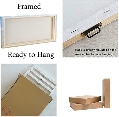 Framed Canvas Wall Art African Ethno Motive Wall Art Set, Abstract Ethno Art - Image 6