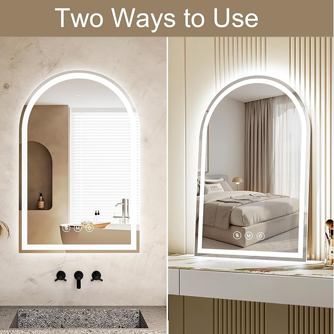 Arched LED Bathroom Mirrors - Image 6