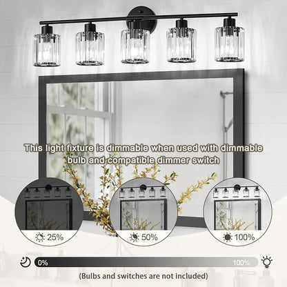 Crystal Bathroom Light Fixtures, Bathroom Lighting Fixtures Over Mirror - Image 8