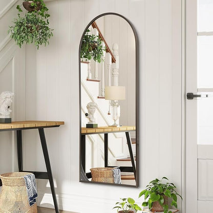 Large Arched Full Length Mirror, Arch Bathroom Wall Mirrors Metal Aluminum - Image 4