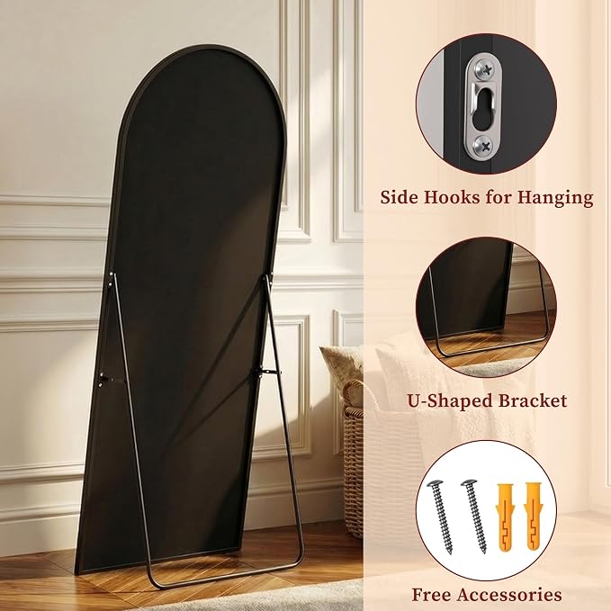 Suidia 82"x44" Arched Full Length Mirror - Image 7