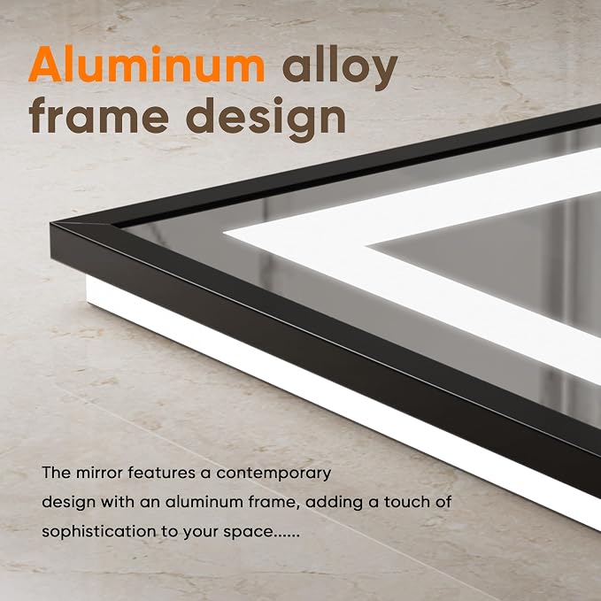 Antok 55X40 LED Bathroom Mirror - Image 8