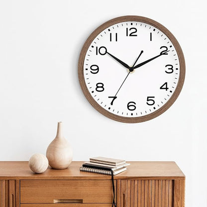AKCISOT Wall Clock, Modern Small Wall Clocks Battery Operated 10 Inch, Silent - Image 7