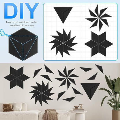 12 Pack Hexagon Acoustic Panels, DIY Sound Proof Foam Panels - Image 6