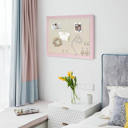 Large Cork Board with Linen, Picture Display Vision Board Corkboards - Image 8