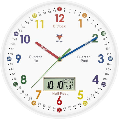 Foxtop Digital and Analog Learning Clock by Foxtop