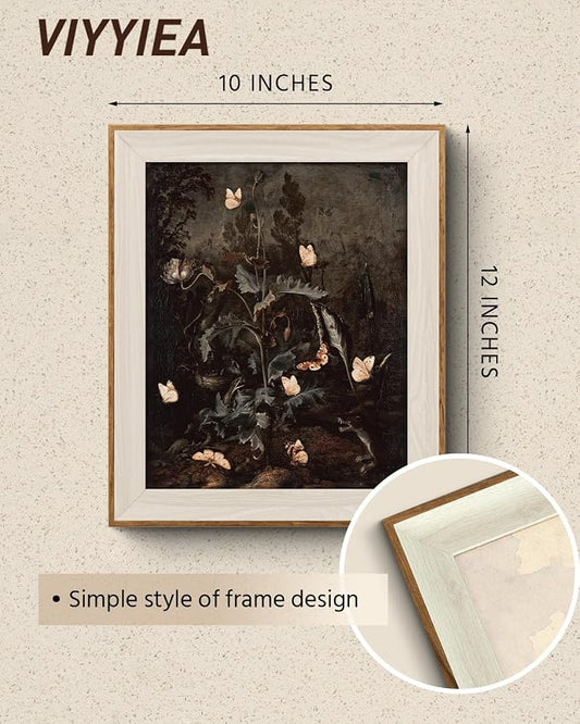 VIYYIEA Framed Wall Art for Living Room, Butterfly Canvas Prints, Vintage Home - Image 2