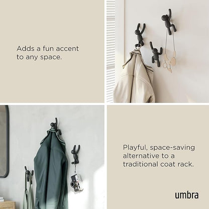 Umbra Buddy Wall Hooks – Decorative Wall Mounted Coat Hooks - Image 4