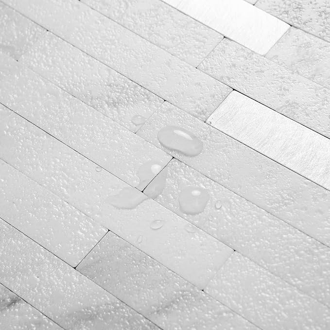 AULIGET 40 Sheets Faux Stone Peel and Stick Backsplash - Image 3