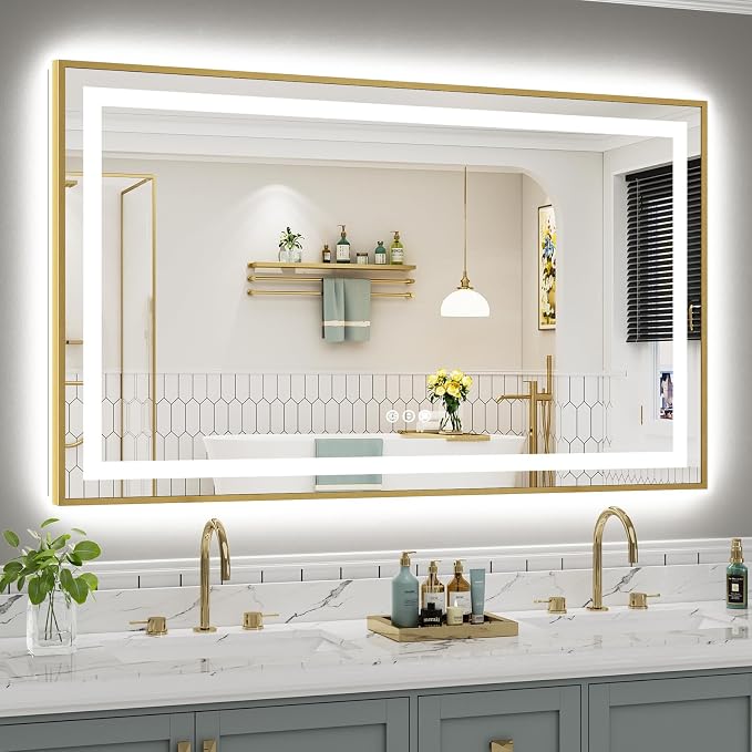 60x36 Inch LED Bathroom Mirror by Briivuemodernmirrors