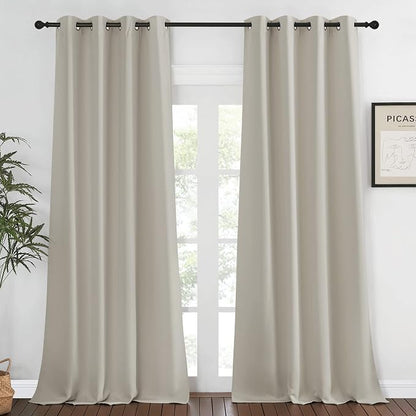 NICETOWN Bedroom Curtain Room Darkening Drapery 102 inches Length by NICETOWN