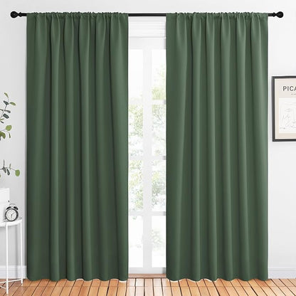 NICETOWN 2 Panels Blackout Curtains, Rod Pocket Thermal Insulated Drapes 84 by NICETOWN