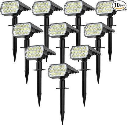 WELALO Solar Spot Lights Outdoor, Solar Landscape Spotlights, Solar Powered by WELALO