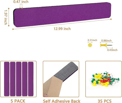 Felt Pin Board Bar Strips Bulletin Board - Image 6