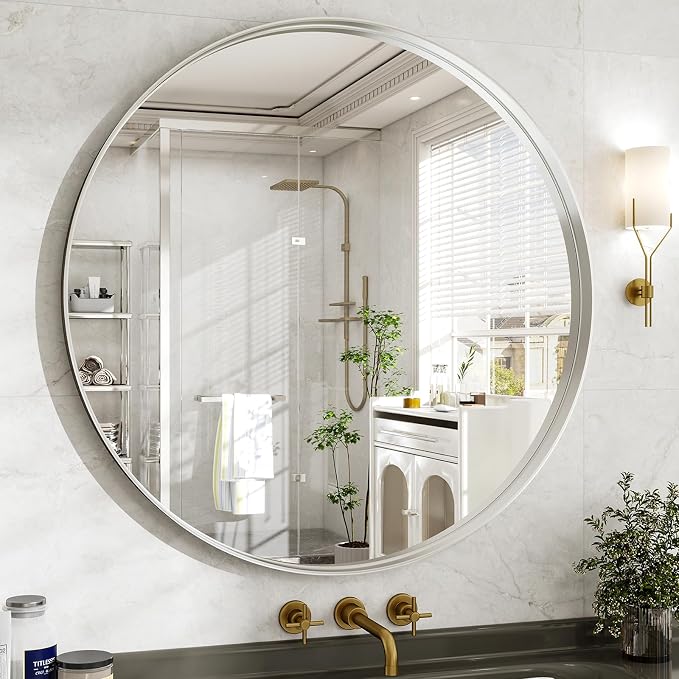36 Inch Round Bathroom Mirror - Image 3